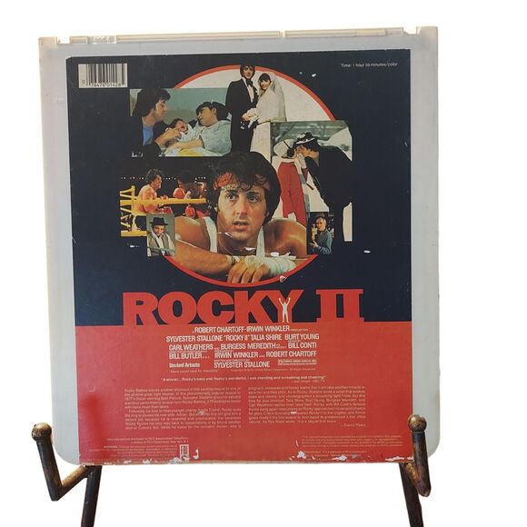 Rocky II Vtg CED Movie Video Disc RCA United Artists SelectaVision 1981 - Picture 3 of 3